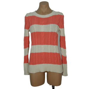 J.CREW Sweater S SMALL Cable Knit Pullover Long Sleeves